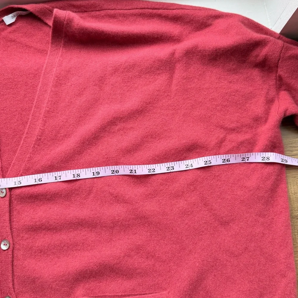 360 Cashmere Women’s Button Down Red Cardigan size XL - Picture 3 of 7